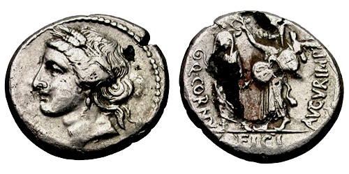 cornuficia roman coin denarius